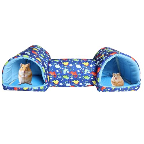 Nhujevkom Hamsterversteck Tunnel, Hamsterversteck Betten, weich, maschinenwaschbar, Chinchilla-Haus, Käfigzubehör für Frettchen, Häschen, Kleintiere, Spielruhe, Nest, Unterhaltung von Nhujevkom