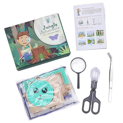Nhujevkom Outdoor Explorer Kit, Fly Catching Kit - Outdoor Science Camping Natur Outdoor Explorer - Kinderspielzeug Beobachtungsbehälter lustige sichere Erkundungsausrüstung für Kinder von Nhujevkom