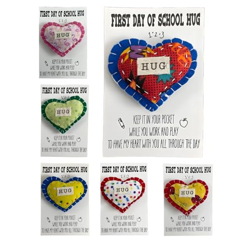 Nhujevkom Pocket Hug Heart | Pocket Hug Cards with Heart, Graduation End of School Year Decorations for Birthday Thanksgiving Toddler Girls Boys von Nhujevkom