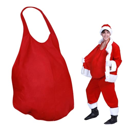 Nhujevkom Santa Bauch | Santa Weihnachtsmann Dicker Bauch Kostüm Verstellbar | Realistische Schwangerschaft Verkleidung für Erwachsene Komödien Party Halloween Weihnachten Nhujevkom Santa Bauch | Santa Weihnachtsmann Dicker Bauch Kostüm Verstellbar | Realistische Schwangerschaft Verkleidung für Erwachsene Komödien Party Halloween Weihnachten von Nhujevkom