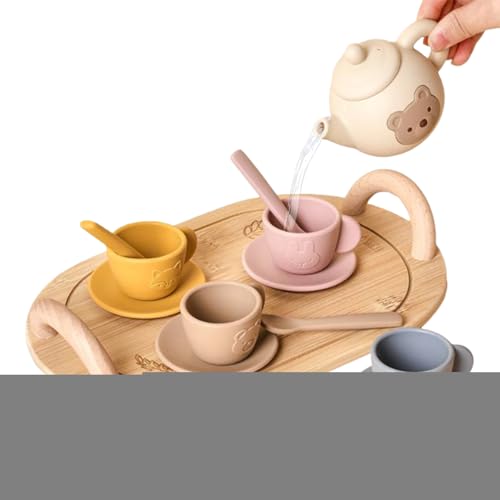 Nhujevkom Teeparty-Set,Kinderküchenzubehör Rollenspielspielzeug - Pädagogisches Lernspielzeug Rollenspiel Für Kinder Ab 3 Jahren Nhujevkom Teeparty-Set,Kinderküchenzubehör Rollenspielspielzeug - Pädagogisches Lernspielzeug Rollenspiel Für Kinder Ab 3 Jahren von Nhujevkom