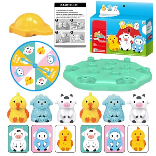 Nhujevkom Tischspiele, Bauernhof Tier Brettspiel, Lernspielzeug Familie Eltern-Kind Interaktiv Für Kinder Und Erwachsene Ab 3 Jahren Nhujevkom Tischspiele, Bauernhof Tier Brettspiel, Lernspielzeug Familie Eltern-Kind Interaktiv Für Kinder Und Erwachsene Ab 3 Jahren von Nhujevkom