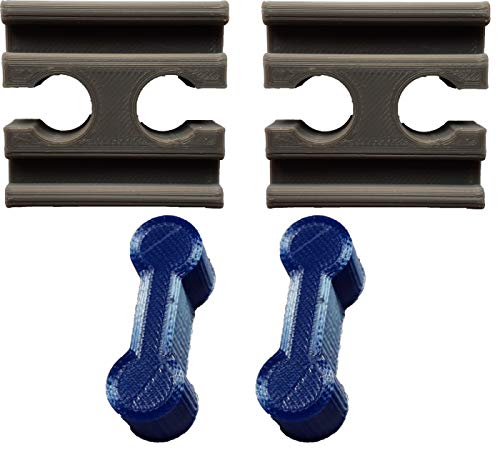 NiCoSo 2x/2x-Set Holzschiene Verbinder Adapter, die passen, für Spielzeug Eisenbahn von NiCoSo