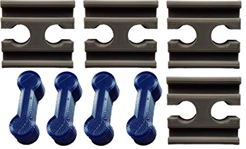 NiCoSo 4x/4x-Set Holzschiene Verbinder Adapter, die passen, für Spielzeug Eisenbahn von NiCoSo