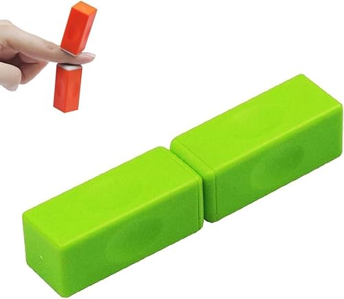 Magnetische Bauklötze Springende Bausteine ​​Fidget-Spielzeuge Für Erwachsene Bei Angstzuständen Mini-Bauklötze Fidget Spinner Magischer Würfel Dekompressions-Spielzeug (Grün,1 Stück) von NiRwa