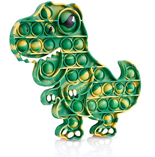 Dinosaur Push Pop Bubble Fidget Sensory Toy Silicone Large T-Rex with Printed Eye, Stress Reducer Anxiety Reliever Bubble Popper Board Fidget Squeeze Toy for Kids & Adults Dinosaur Push Pop Bubble Fidget Sensory Toy Silicone Large T-Rex with Printed Eye, Stress Reducer Anxiety Reliever Bubble Popper Board Fidget Squeeze Toy for Kids & Adults von NiToy