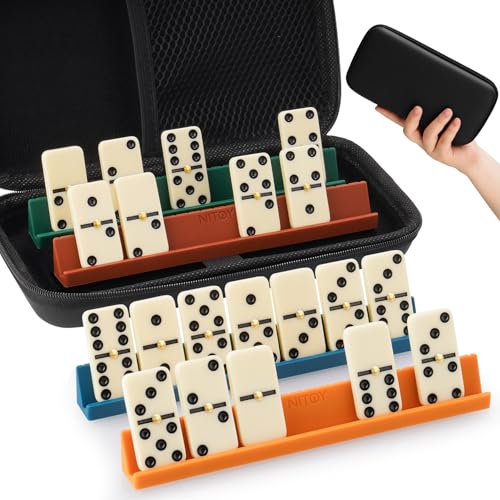 NiToy Domino Tile Set with 4 Silicone Racks NiToy Domino Tile Set with 4 Silicone Racks von NiToy