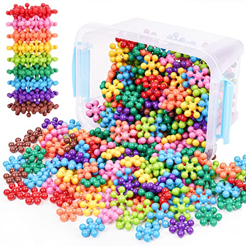 NiToy Schneeflocken-Verbindungsbausteine 300 Stück für Kinder ab 3 Jahren, mehrfarbige Kunststoff-Bausteine für frühes Lernen und Kreativität, STEM-Spielzeug mit Tragetasche, sicheres Material NiToy Schneeflocken-Verbindungsbausteine 300 Stück für Kinder ab 3 Jahren, mehrfarbige Kunststoff-Bausteine für frühes Lernen und Kreativität, STEM-Spielzeug mit Tragetasche, sicheres Material von NiToy