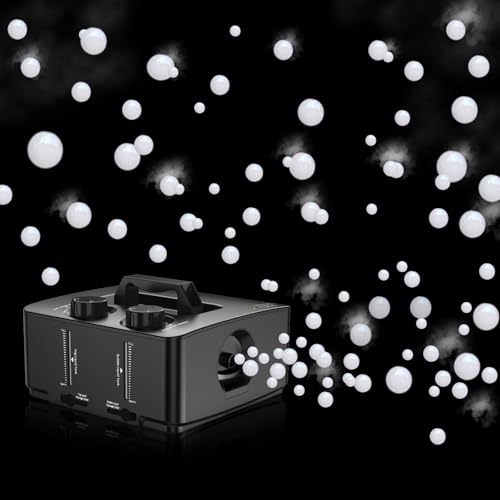 Nebelmaschine, 2 in 1 Fog Bubble Machine, 400W No-Spill Smoke Bubble Maker, Portable Bubble Fogger, Bubble Fog Combo Machine für Indoor Outdoor Party Halloween Weihnachten Hochzeit Geburtstag (Black) Nebelmaschine, 2 in 1 Fog Bubble Machine, 400W No-Spill Smoke Bubble Maker, Portable Bubble Fogger, Bubble Fog Combo Machine für Indoor Outdoor Party Halloween Weihnachten Hochzeit Geburtstag (Black) von NiaNex