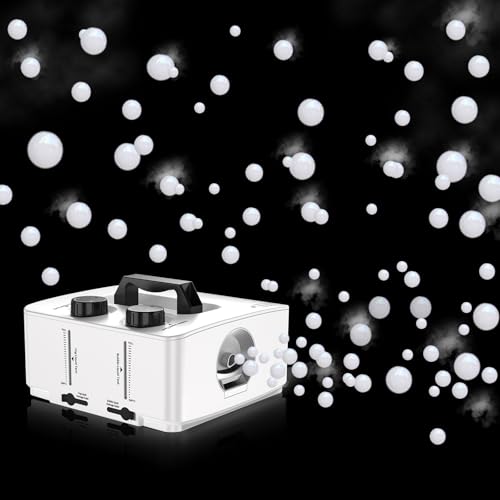 Nebelmaschine, 2 in 1 Fog Bubble Machine, 400W No-Spill Smoke Bubble Maker, Portable Bubble Fogger, Bubble Fog Combo Machine für Indoor Outdoor Party Halloween Weihnachten Hochzeit Geburtstag (White) Nebelmaschine, 2 in 1 Fog Bubble Machine, 400W No-Spill Smoke Bubble Maker, Portable Bubble Fogger, Bubble Fog Combo Machine für Indoor Outdoor Party Halloween Weihnachten Hochzeit Geburtstag (White) von NiaNex