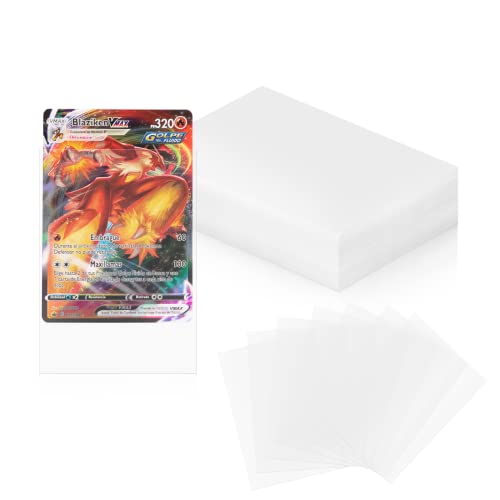 Niaetuto 100 Stück Soft Sleeves, Soft Penny Kartenfolien für Karten, 66 x 91mm Kartenhüllen, Karten Hüllen für Yu-Gi-OhKarten, MTG, Transparent Card Sleeves von Niaetuto