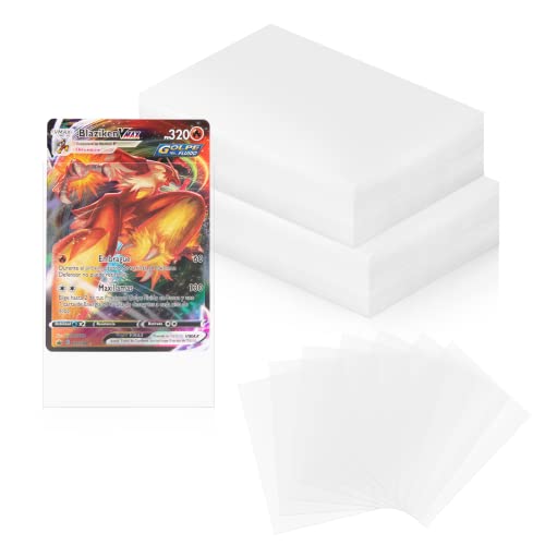 Niaetuto 200 Stück Soft Sleeves, Soft Penny Kartenfolien für Karten, 66 x 91mm Kartenhüllen, Karten Hüllen für Yu-Gi-OhKarten, MTG, Transparent Card Sleeves von Niaetuto