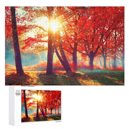 Puzzles für Erwachsene, 1000 Teile, Herbst-Szene, Schönheit, Natur-Puzzle, Spaß, Familie, herausforderndes Puzzle-Spiel Puzzles für Erwachsene, 1000 Teile, Herbst-Szene, Schönheit, Natur-Puzzle, Spaß, Familie, herausforderndes Puzzle-Spiel von Niapessel