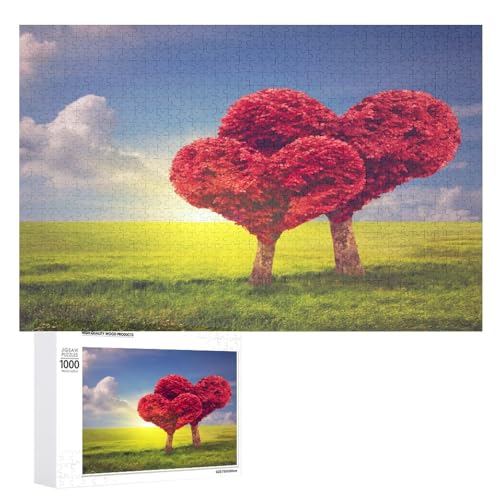 Puzzles für Erwachsene, 1000 Teile, Herzform, Bäume, Puzzle, Spaß, Familie, herausforderndes Puzzle-Spiel Puzzles für Erwachsene, 1000 Teile, Herzform, Bäume, Puzzle, Spaß, Familie, herausforderndes Puzzle-Spiel von Niapessel