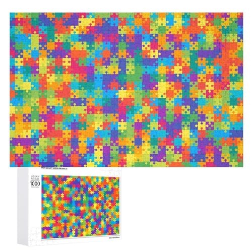 Puzzles für Erwachsene, 1000 Teile, buntes Puzzle, Spaß, Familie, herausforderndes Puzzle-Spiel Puzzles für Erwachsene, 1000 Teile, buntes Puzzle, Spaß, Familie, herausforderndes Puzzle-Spiel von Niapessel