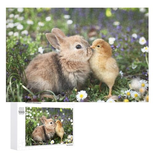 Puzzles für Erwachsene, 1000 Teile, niedliches Kaninchen und Küken, Puzzle-Spaß, Familie, herausforderndes Puzzle-Spiel Puzzles für Erwachsene, 1000 Teile, niedliches Kaninchen und Küken, Puzzle-Spaß, Familie, herausforderndes Puzzle-Spiel von Niapessel