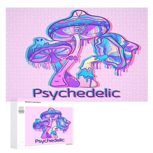 Puzzles für Erwachsene, 1000 Teile, psychedelische Pilze, Galaxie-Puzzle, Spaß, Familie, herausfordernde Puzzle-Spiel Puzzles für Erwachsene, 1000 Teile, psychedelische Pilze, Galaxie-Puzzle, Spaß, Familie, herausfordernde Puzzle-Spiel von Niapessel
