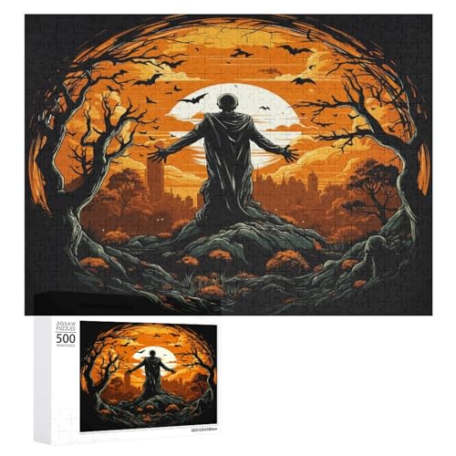 Puzzles für Erwachsene, 500 Teile, Halloween-Skelett-Puzzle, Spaß, Familie, herausforderndes Puzzle-Spiel Puzzles für Erwachsene, 500 Teile, Halloween-Skelett-Puzzle, Spaß, Familie, herausforderndes Puzzle-Spiel von Niapessel