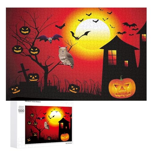 Puzzles für Erwachsene 1000 Teile Abstraktes Halloween-Puzzle Spaß Familie Herausfordernde Puzzles Puzzlespiel Puzzles für Erwachsene 1000 Teile Abstraktes Halloween-Puzzle Spaß Familie Herausfordernde Puzzles Puzzlespiel von Niapessel