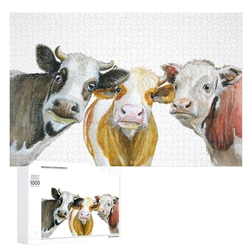 Puzzles für Erwachsene 1000 Teile Lustige Kuh Jigsaw Puzzle Spaß Familie Herausfordernde Puzzles Puzzlespiel Puzzles für Erwachsene 1000 Teile Lustige Kuh Jigsaw Puzzle Spaß Familie Herausfordernde Puzzles Puzzlespiel von Niapessel