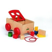 NIC 1552 - Formenwagen, Sortierbox rot von Nic - Holzspielzeug