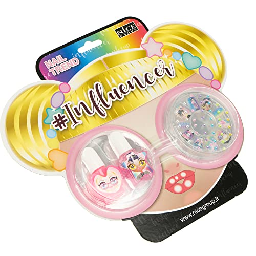 Nice Group 92010 Influencer Nail Trend Set Nagellack und künstliche Nägel für Kinder, Mehrfarbig, Taglia Unica Nice Group 92010 Influencer Nail Trend Set Nagellack und künstliche Nägel für Kinder, Mehrfarbig, Taglia Unica von Nice Group