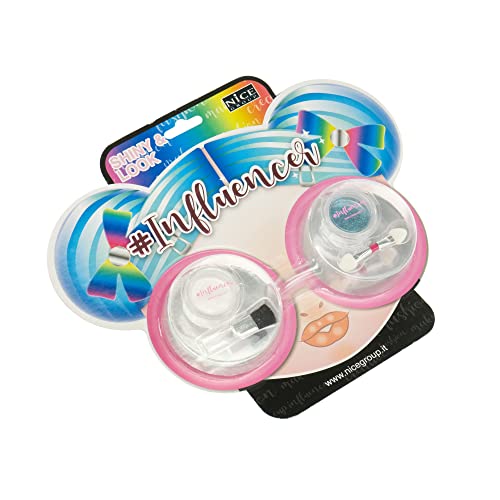 Nice Group 92011 Influencer Shiny Look, Set mit schimmernden Lidschatten und Glitzerpulver für Gesicht und Körper für Kinder, Mehrfarbig, Taglia Unica Nice Group 92011 Influencer Shiny Look, Set mit schimmernden Lidschatten und Glitzerpulver für Gesicht und Körper für Kinder, Mehrfarbig, Taglia Unica von Nice Group