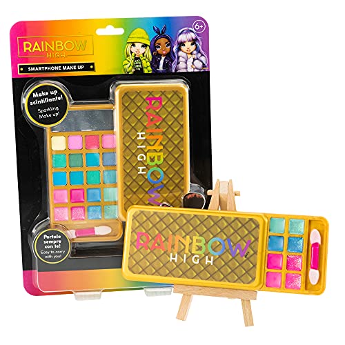 Rainbow HIGH Smartphone Make Up, Make-up-Set für Kinder mit Lidschatten, Lippenglanz, Applikator und Spiegel, Mädchen Regenbogen - Nice Group von Nice Group
