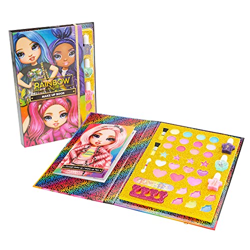 Rainbow HIGH Make Up Book mit Schminkset für Kinder zum Erlernen des Schminkens von Gesicht, Augen und Händen - Nice Group von Nice Group