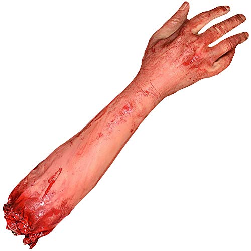 NiceJoy Halloween blutiger Arm, abgetrennter Arm, gebrochener Arm-Streich-Trick, abgetrennter Arm Halloween-Prop-Set abschneiden, unheimlich gefälschte blutige gebrochene getrennte Hand von NiceJoy