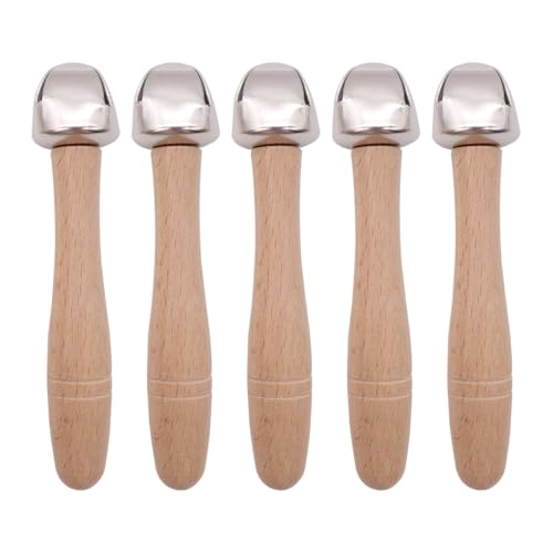 Nicear 5 Stück Handglocke Holz Schellenstab Schellen Rassel Glocken Musikinstrumente Handglocken Rassel Für Weihnachtsfeier Nicear 5 Stück Handglocke Holz Schellenstab Schellen Rassel Glocken Musikinstrumente Handglocken Rassel Für Weihnachtsfeier von Nicear