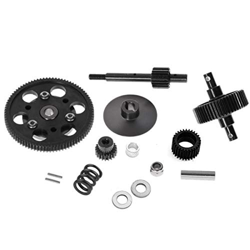 Nicfaky HD Steel Drive Transmission Straight Gears Set for 1/10 RC Crawler Car Axial SCX10 Gearbox Parts von Nicfaky