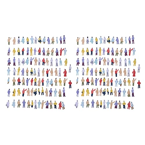 Nicfaky Neue 200 Stück bemalte Modell Menschen Figuren Maßstab N (1 bis 150) von Nicfaky