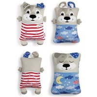 NICI 62291 - Cosidoos Hund, Schlaftier/Kissen mit Wendefunktion, 1 Stück, Plüsch, 30x20x11cm von Nici GmbH