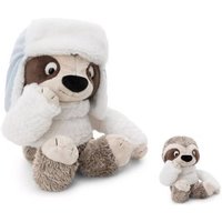 NICI 62430 - Wild Winter, Faultier Izzy Icetumbler, mit Mütze, Schlenker, Plüsch, 50 cm, GREEN von Nici GmbH