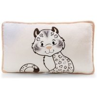NICI 62445 - Wild Winter, Schneeleopard Eleni Snowbell, Kissen, rechteckig, Plüsch, 43x25cm von Nici GmbH
