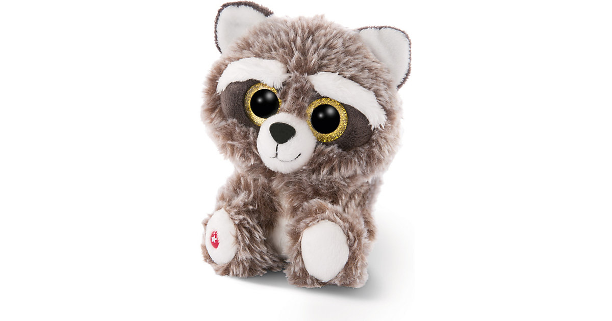 Glubschis Kuscheltier Waschbär Clooney 15cm (46621) hellbraun von Nici
