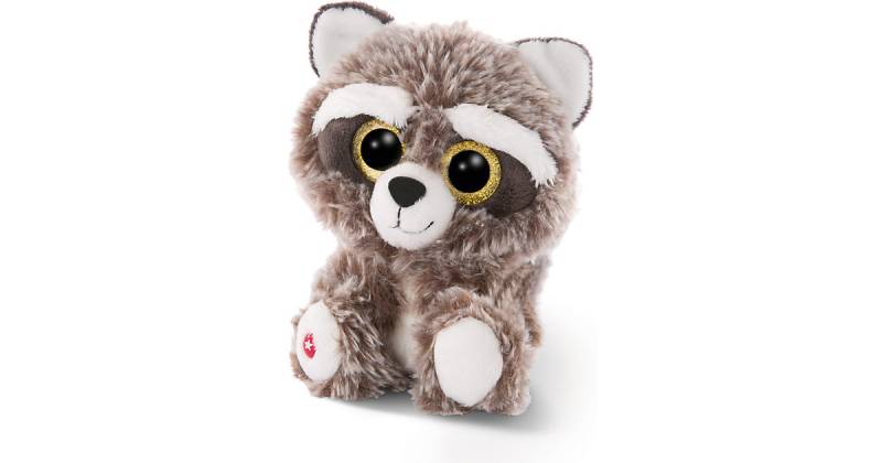 Glubschis Kuscheltier Waschbär Clooney 15cm (46621) hellbraun von Nici
