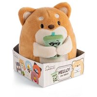 Kuscheltier mymochi Hund Hiro 16cm mit Bubble Tee in Geschenkbox von Nici