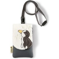 NICI 33199 Handytäschchen Plüsch Pinguin grau 12,5 x 8 cm von Nici