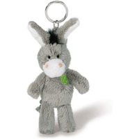 NICI 47868 Esel 10 cm Schlüsselanhänger mit gesticktem Kleeblatt von Nici