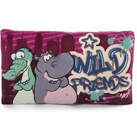NICI 47981 Wild Friends Kissen Krokodil & Nilpferd rechteckig 43 x 25 cm von Nici