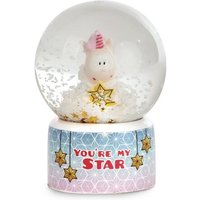 NICI 48177 Schüttelkugel Einhorn Theodor mit Schneeanzug 6,5 cm von Nici