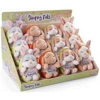 NICI 48705 Sortiment Kuscheltier Sleeping Pets Bunnies 12 cm, sortiert von Nici