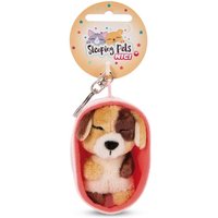 NICI 48831 Schlüsselanhänger Sleeping Pets Hund 8cm dreifarbig von Nici