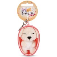 NICI 48834 Schlüsselanhänger Sleeping Pets Hund 8cm creme von Nici