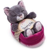 NICI 49746 Kuscheltier Sleeping Pets graue Katze 12cm im rosa Körbchen GREEN NICI 49746 Kuscheltier Sleeping Pets graue Katze 12cm im rosa Körbchen GREEN von Nici