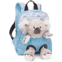 NICI 49840 Rucksack mit Plüschtier 21 x 26 cm Koala 25 cm hellblau von Nici