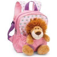 NICI 49849 Rucksack mit Plüschtier 21 x 26 cm Löwe 25 cm rosa NICI 49849 Rucksack mit Plüschtier 21 x 26 cm Löwe 25 cm rosa von Nici