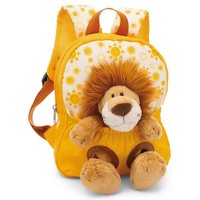 NICI 49850 Rucksack mit Plüschtier 21 x 26 cm Löwe 25cm gelb von Nici